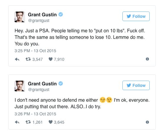 Grant's Tweets