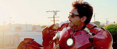 Iron Man Donut Scene Gif