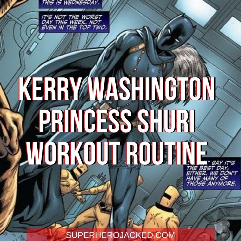 Kerry Washington Princess Shuri Workout