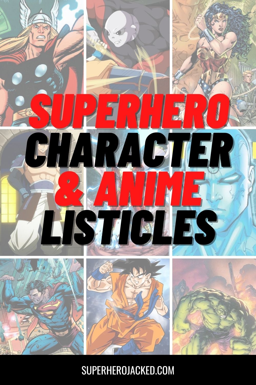 Superhero, Character, Anime Listicles