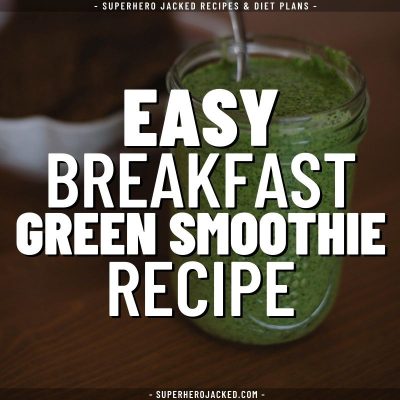 easy breakfast green smoothie recipe (1)