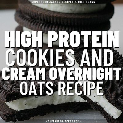 high protein cookies and cream overnight oats recipe