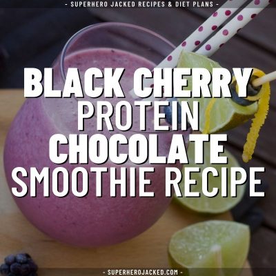 black cherry protein chocolate smoothie recipe (1)