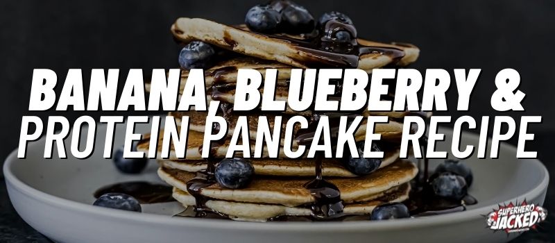 banana blueberry and protein pancakes