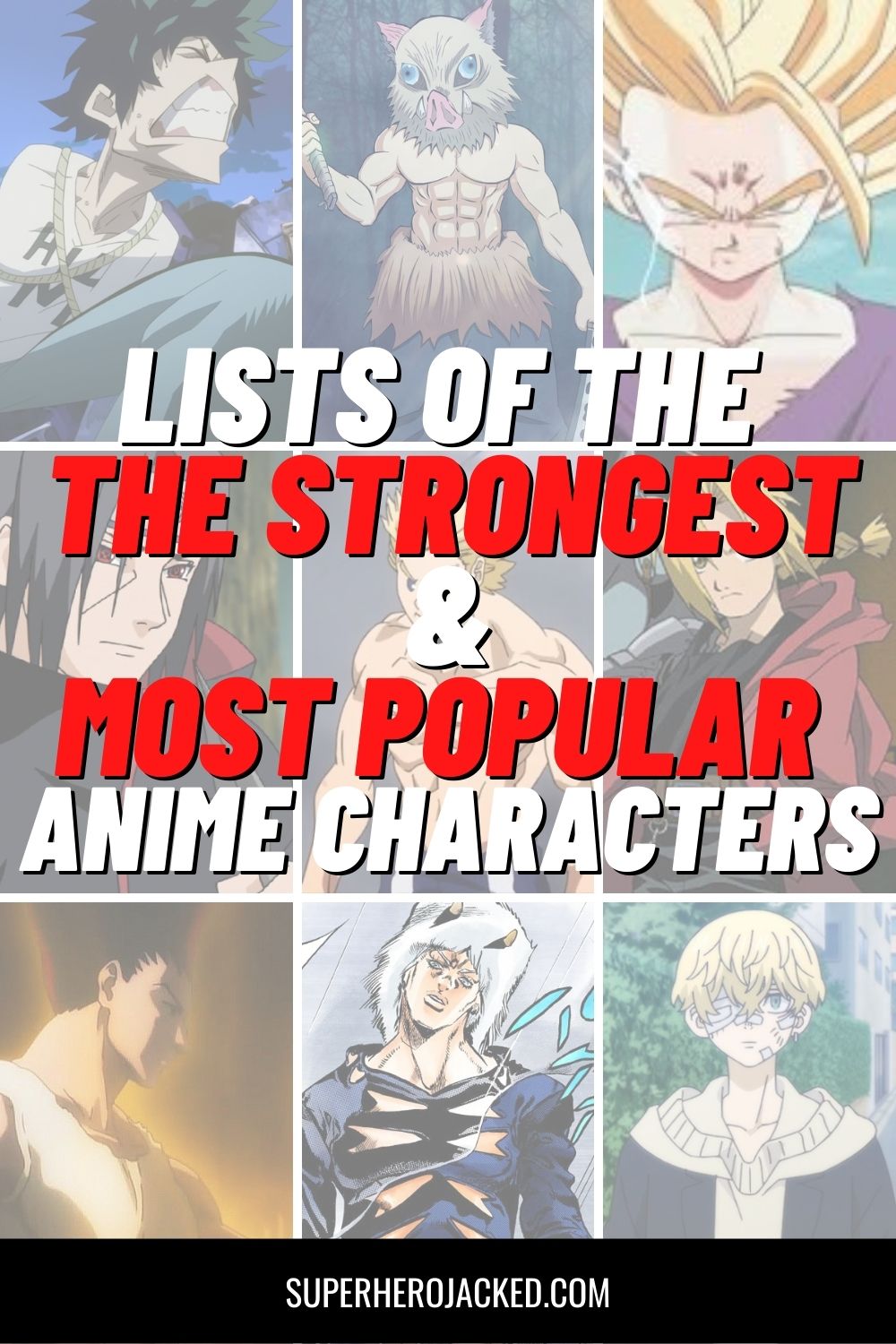 THE STRONGEST & MOST POPULAR anime characters