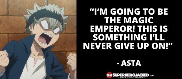 Top Ten Asta Quotes: Best Asta Black Clover Motivational Quotes
