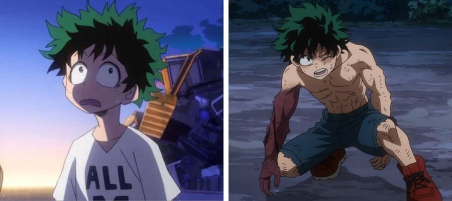 Top Ten Anime Fitness Transformations Of All Time - Deku