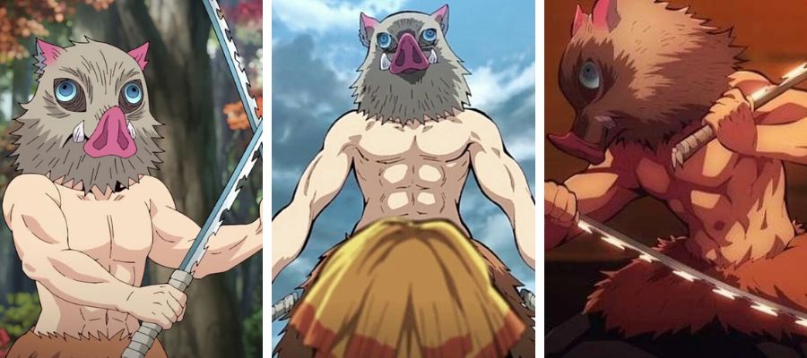 Most Muscular Demon Slayer Characters Inosuke Hashibira