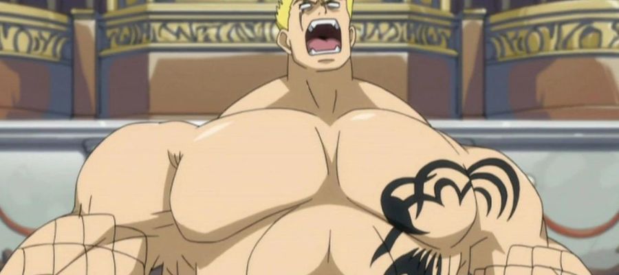 Most Muscular Fairy Tail Characters Laxus Dreyar
